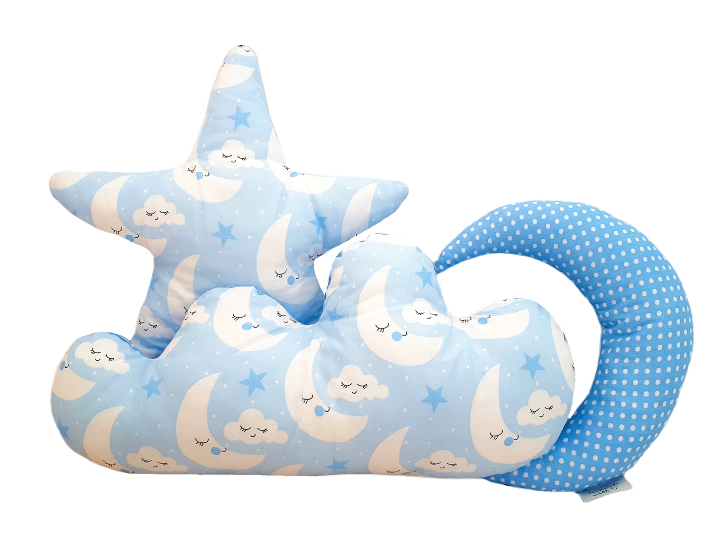 Moonlight blue star + moon