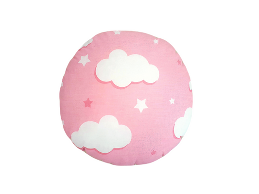 Cloudy pink circle