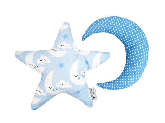 Moonlight blue star + moon