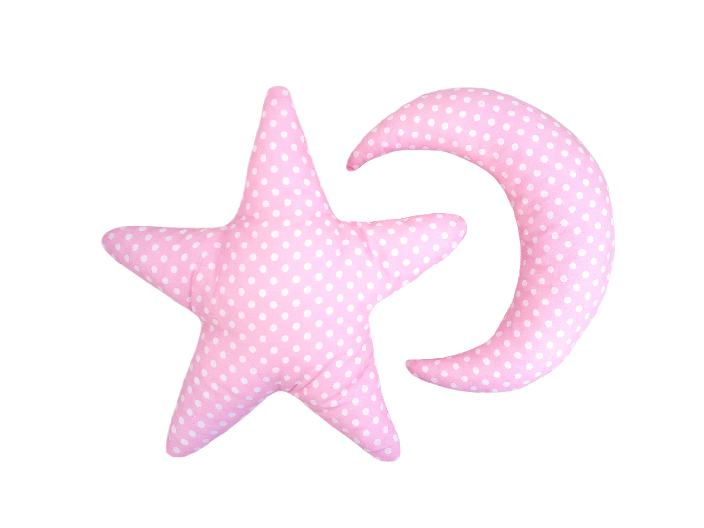 Moonlight pink star + moon